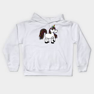 Rainbow unicorn Kids Hoodie